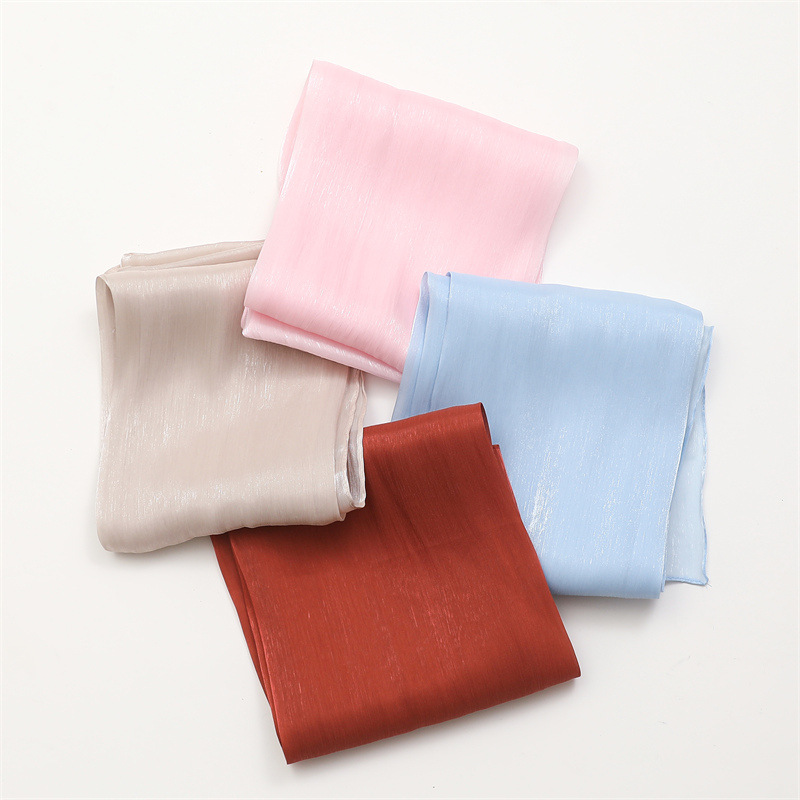 K708 New style small fresh and soft spring, summer, autumn and winter solid color Japanese and Korean scarf sun protection warm shawl cotton linen sca