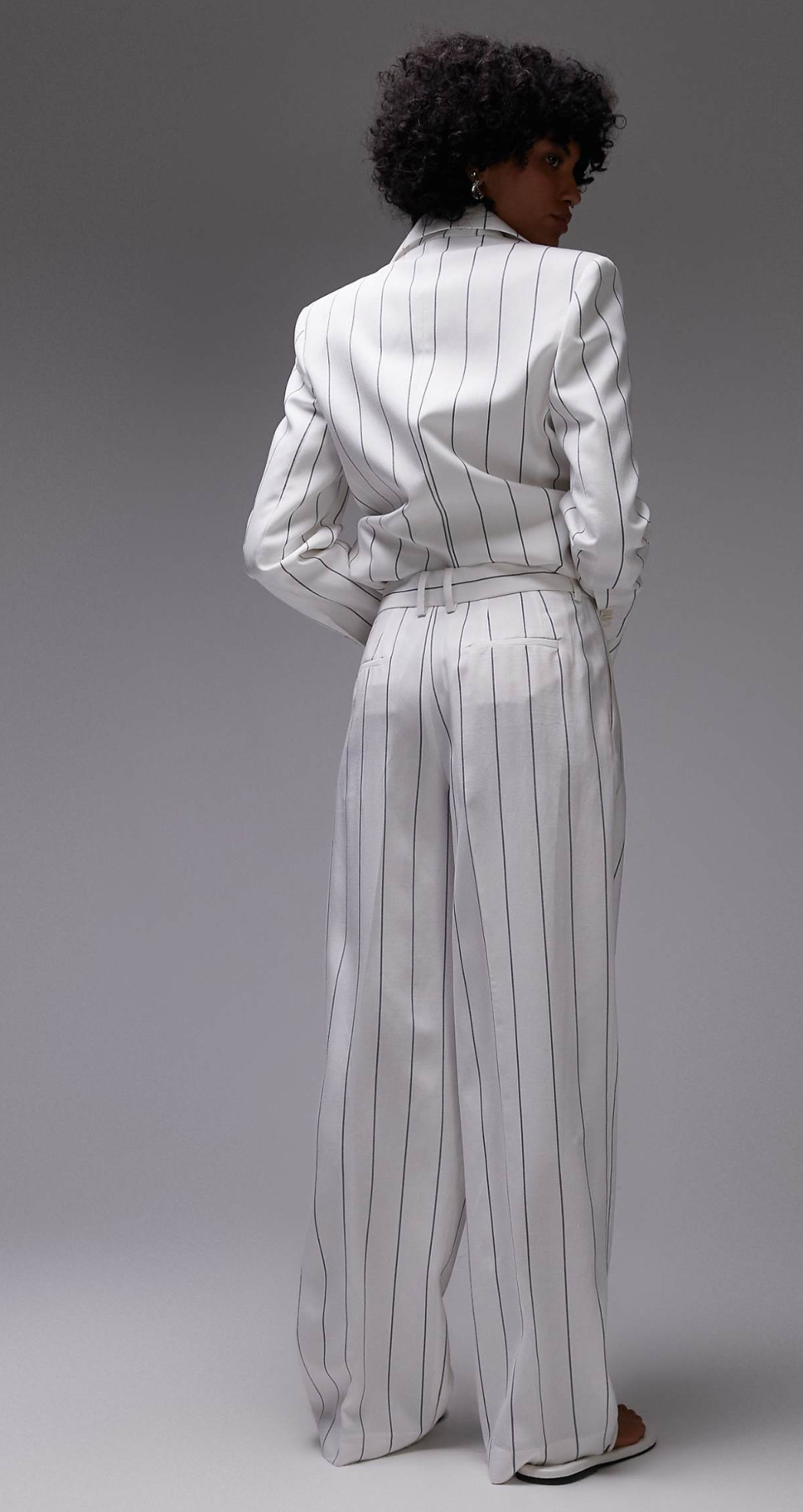 Fashion Pinstripe Mother Suits 2 Piece Set Jacket Pants Women Coat Single Breasted Ladies Suit Customized