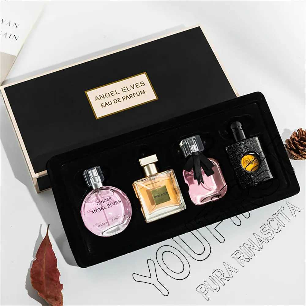 High Quality Perfume Women 120ml Perfumes Feminino Gift Box 4Pcs Set Perfume Femme Lasting Fragrance Floral Fruity Scent Spray W250513