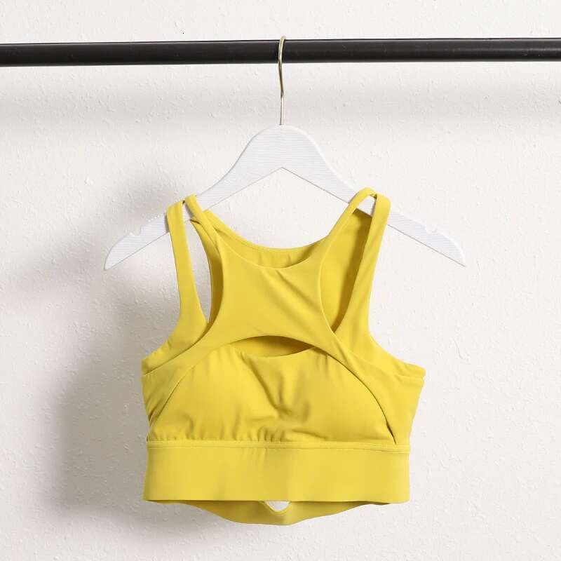 2025 New Women Compression Gym Workout Camisole Sexy Cross Straps Fiess Yoga Sports Bra With Removable Pad