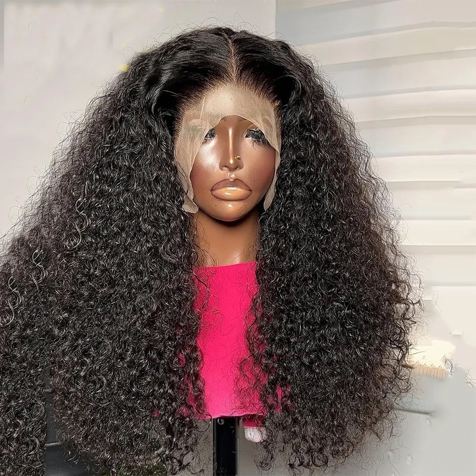 lace Front small curl wig cover human hair 13 * 4 front lace body small curl lace headband