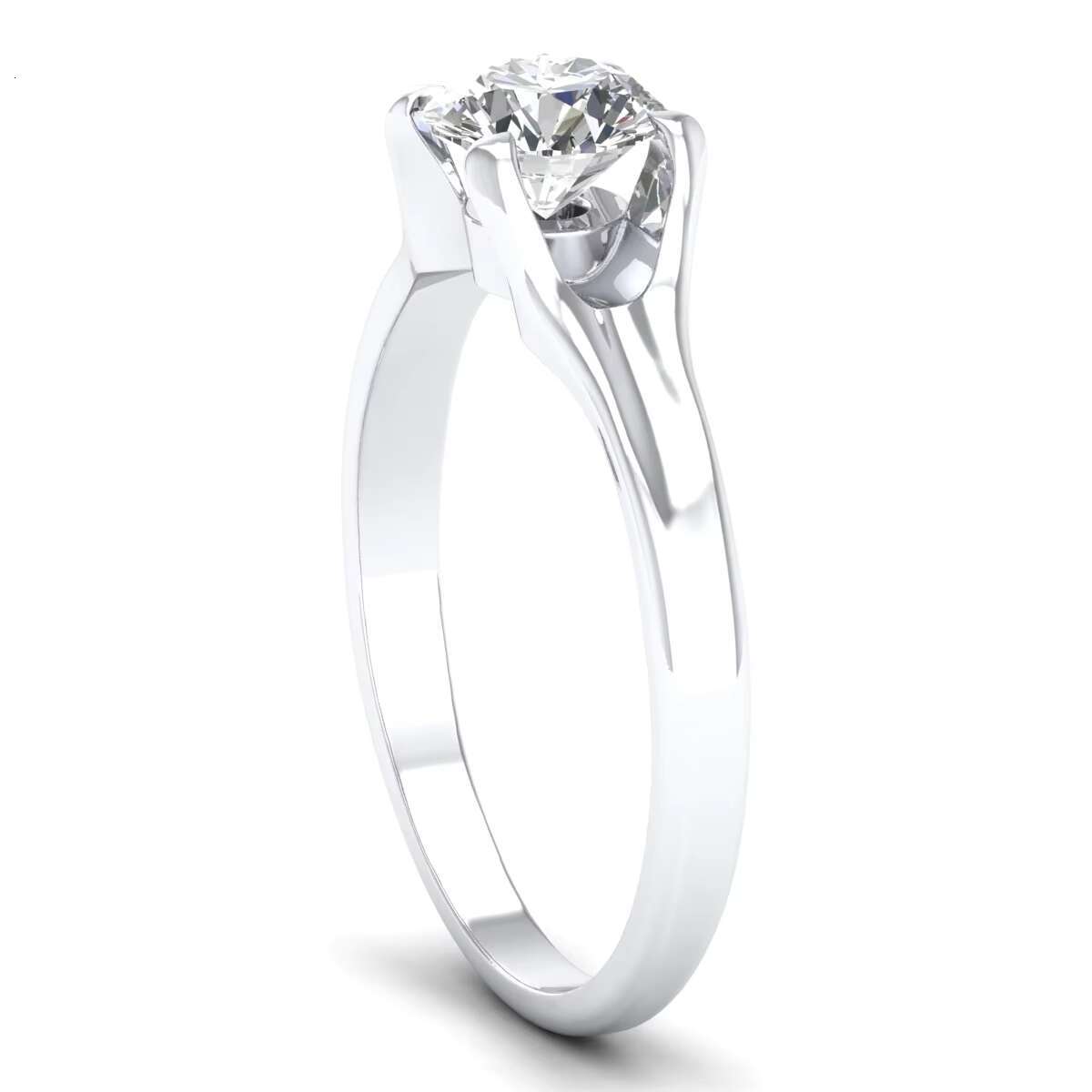 REYES 925 Sterling Silver Round Cut 1 Ct GRA Certified Moissanite Fine Jewelry for Women Best Selling Engagement Gift Rings