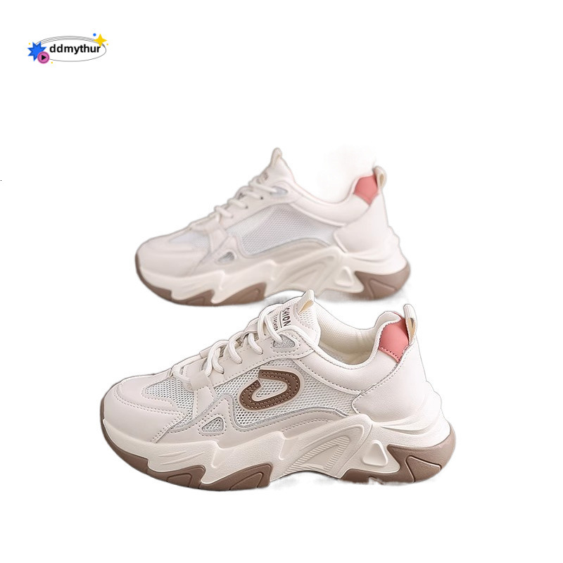 Summer single hollowed out mesh dad women, summer 2024 new style, small size 34 sports running shoes for showing off feet ddmythur