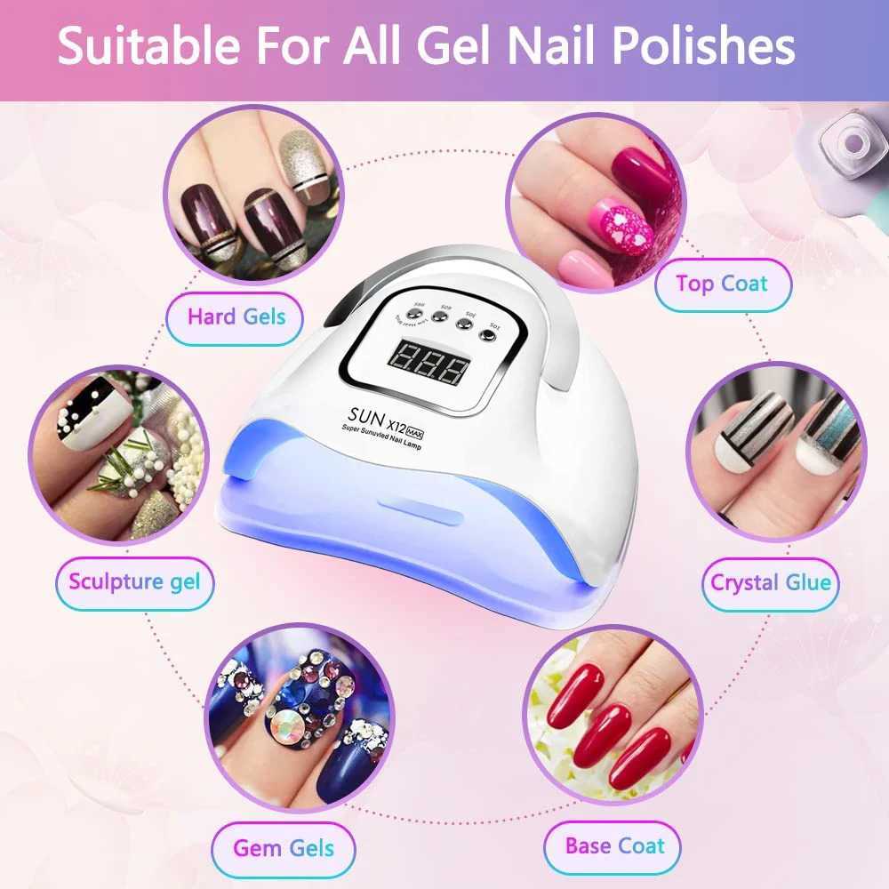 SUN X2 Max UV LED Lamp For Nails Drying Manicure Lamp Nail Dryer For Gel Polish Professional Cabin Led Lamp Nail Art Salon Tool W250513