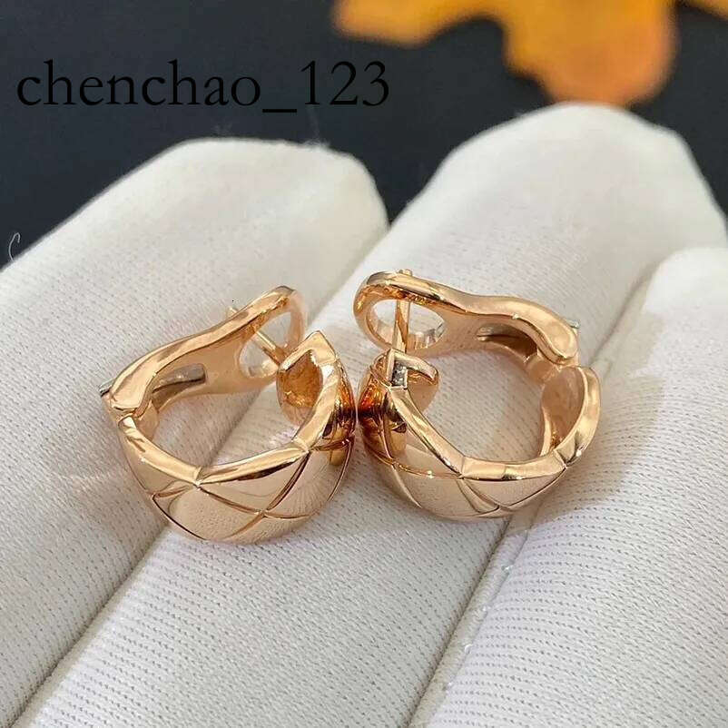 Women Designer Hoop Earrings Dangle Chandelier Enamel Studs Vintage Classic Letter Gold Plated Jewerly Girls Round For Party