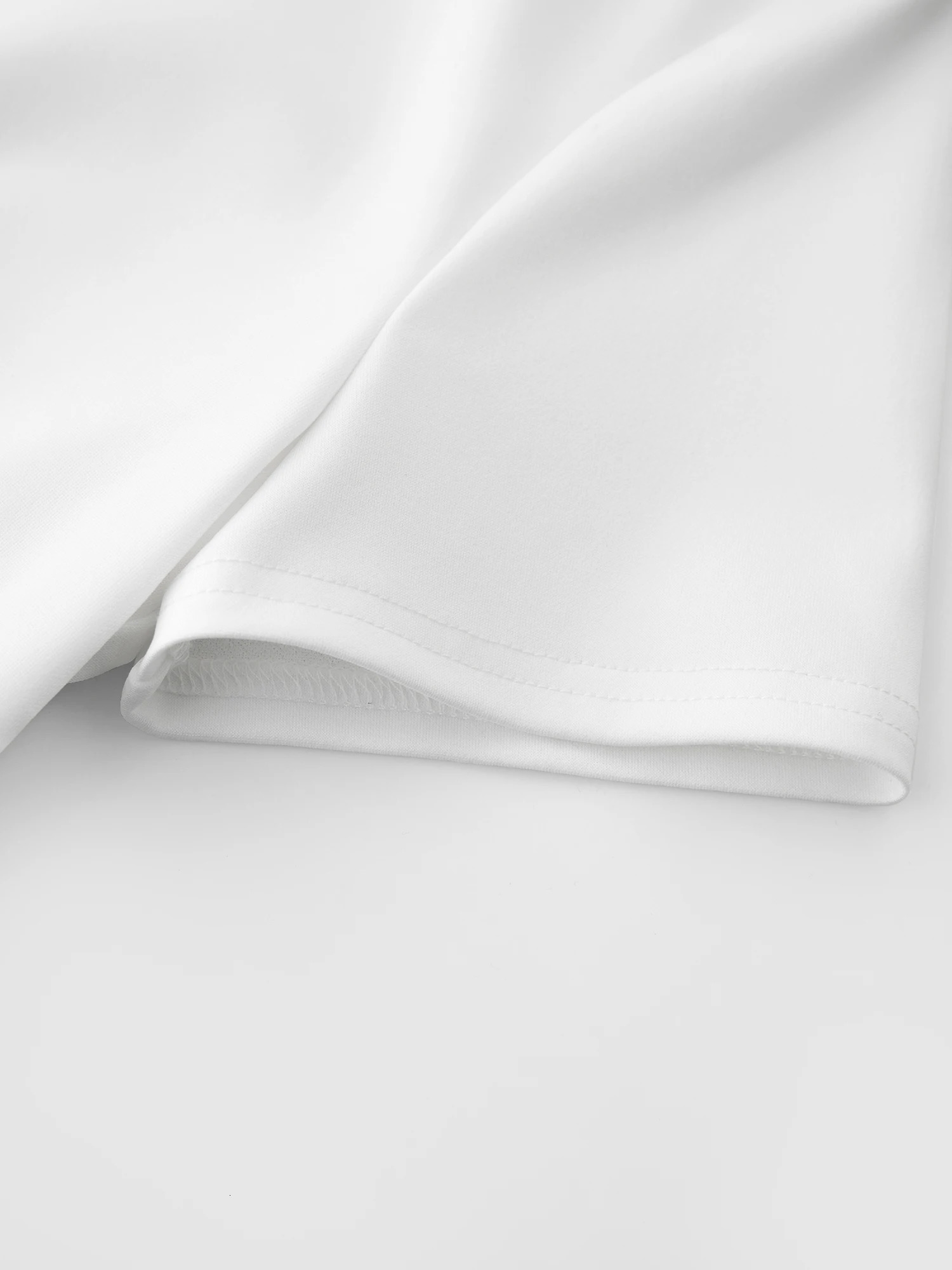 ZIQIAO Minimalist Style Old Money Pure White n Dress For Female Summer Arrival Holiday Season 25ZQ92376 250513