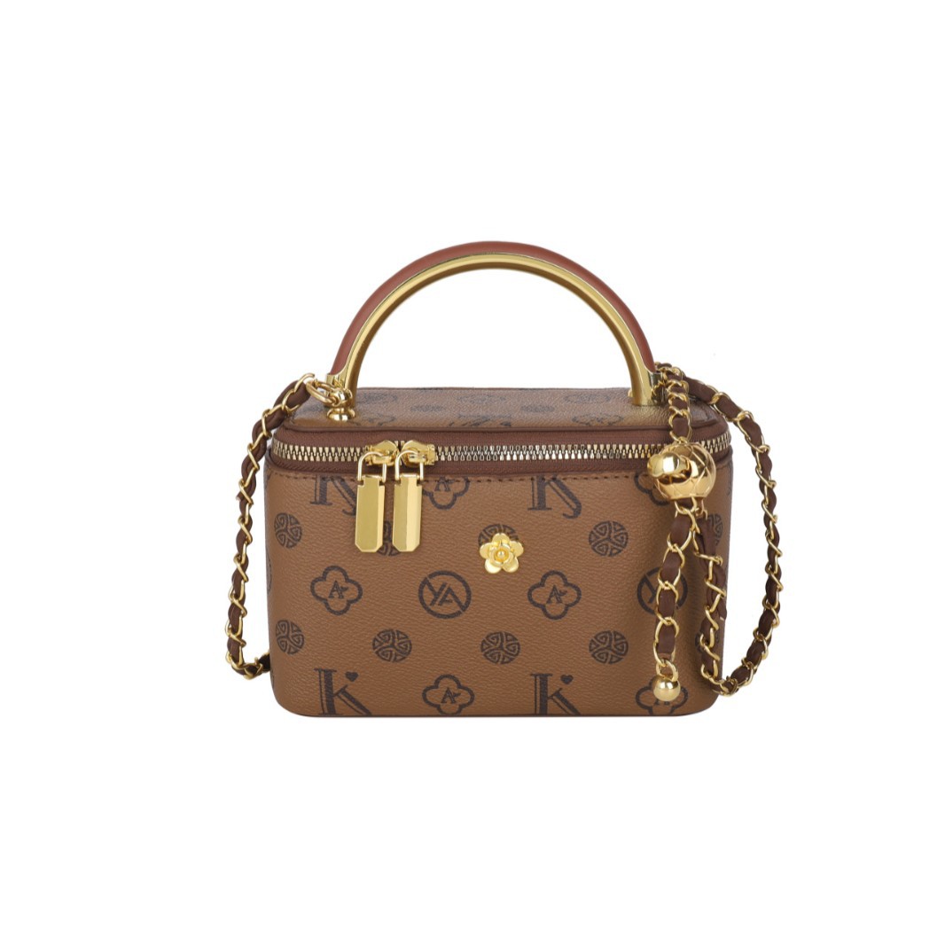 Printed small square bag new trend handbag female bag chain camcama cross-body bag 2025