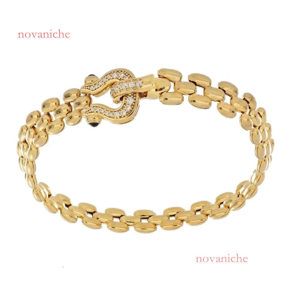 Made in Italy gold bracelet with dazzling button details, suitable for