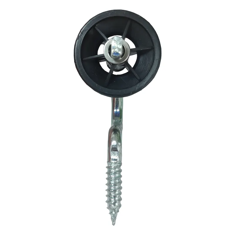 Self-tapping Farm Electric Fence Wood Post Insulators, Screw-in Corner Polyrope Insulators, Anchors Corner Insulators