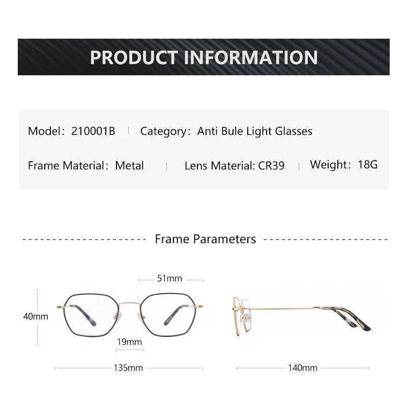 ZENOTTIC Prescription Progressive Glasses Men Women Anti Blue Light Photochromic Custom Eyewear Square Optical Myopia Eyeglasses W250513
