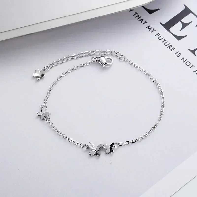 925 Sterling Silver Diamond-Studded Butterfly Bracelet Womens Fashion Jewelry Temperament Flower Adjustable Bracelet XJ250707