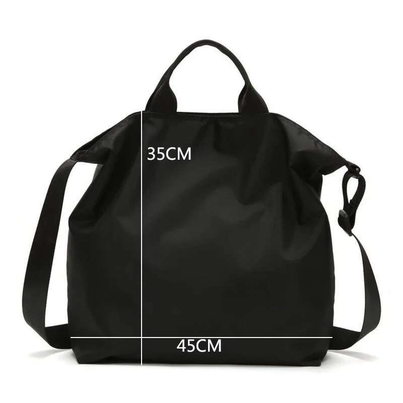 Multifunction Women Nylon Handbags Fashion Large Capacity Travel Bag Sports Shopping Shoulder Bags Black Blue Crossbody LW0156