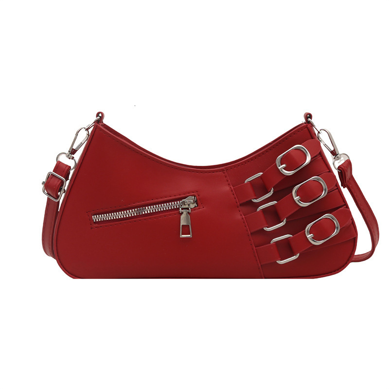 Small niche design hand-held baguette women's 2025 summer new item light luxury western-style shoulder commuting crossbody bag