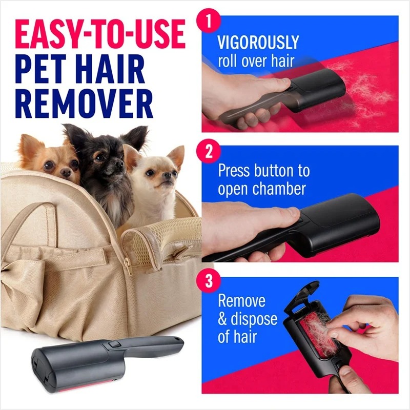 Hot Mini Lint Roller For Pet Hair-Pet Hair Removal Tool For Clothes, Couches And Cars - Dog Hair Remover And Lint Remover