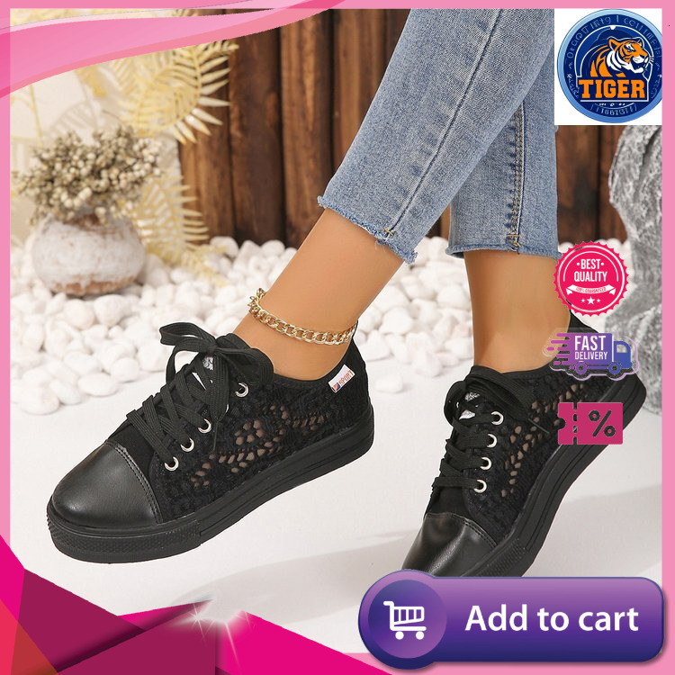 Ddmytiger New Plus Size Women S Summer Flat Casual Single With Hollowed Out Breathable White Shoes Sports Outdoor Shoes