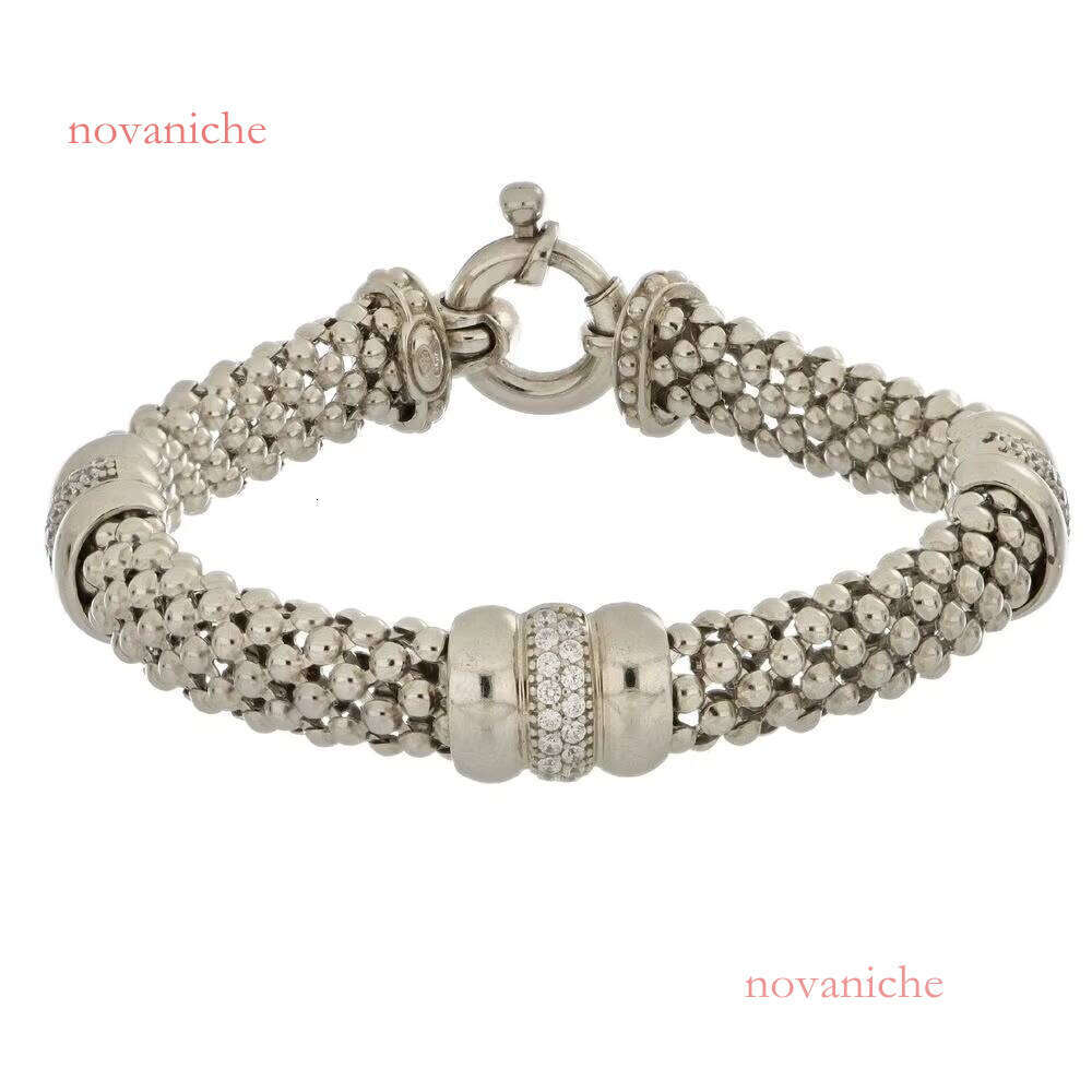 Made in Italy, Italian Sier Mesh Bracelet, Handmade Jewelry Design, Microcrystalline CZ Elegant Women's Accessories