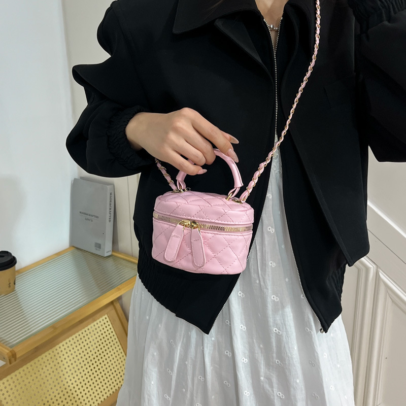 Summer new mini women's 2025 diamond grid chain key handbag stylish versatile crossbody bag