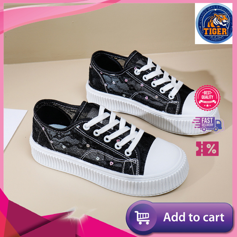 Ddmytiger Summer New Korean Ins Breathable White Women S Hollow Leisure Board Thick Bottom Versatile Sponge Cake Shoes Outdoor Shoes