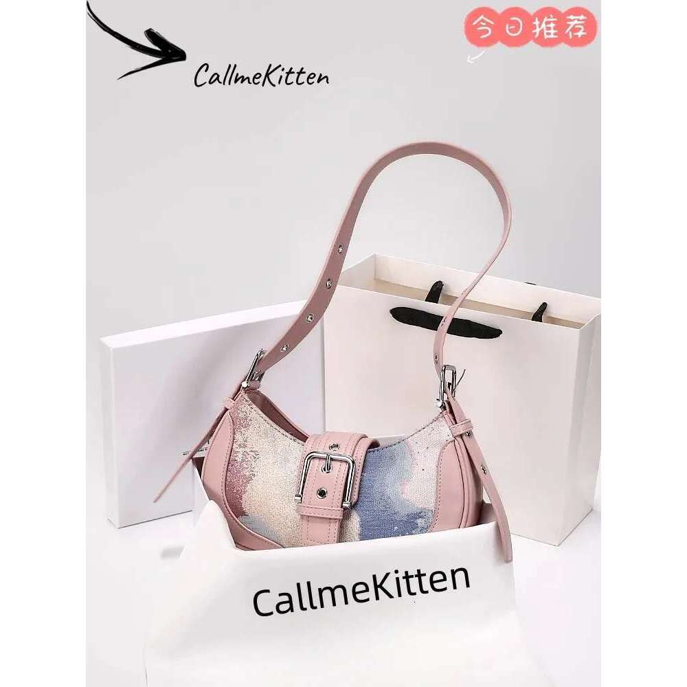 Colorful Unique Design Denim Handheld Halfmoon Bag With Premium Quality Women Popular And Fashion Shoulder Handbag For Party