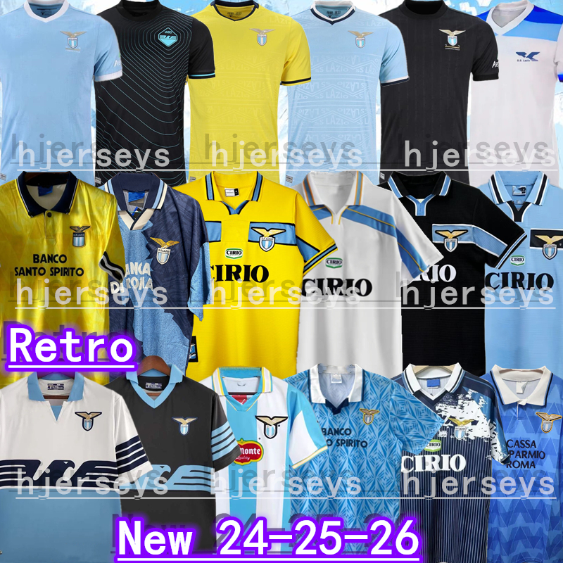 24/25 Lazio soccer Jerseys ROVELLA 50TH 125TH maglie 2025 football shirts ImmobileIMMOBILE BASTOS SERGEJ BADELJ LUCAS J.CORREA ACERBI Retro 89 90 91 92 99 00 01 man kids