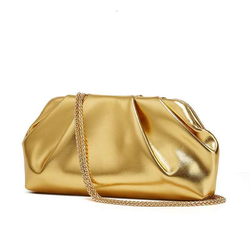 Folded Cloud For Women, New Foreign Trade Style, Trendy Sier Handbag, Versatile Ins Chain Crossbody Bag