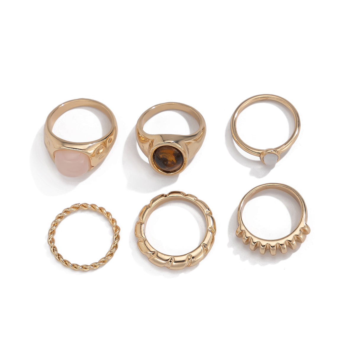 Chic & Trendy Handcrafted Accessories: Bohemian-Themed Unisex Ring Sets with Variety
