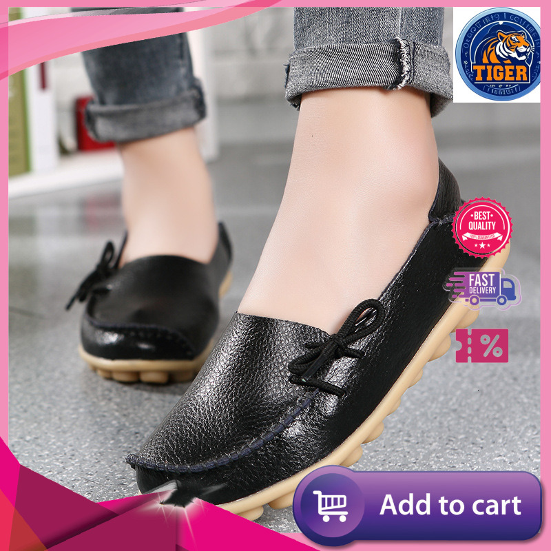 Ddmytiger Large Size Two Layer Leather Breathable Anti Slip Mother S Cow Tendon Sole Shallow Mouth Women Shoes Sandals Flat Nurse Outdoor Shoes
