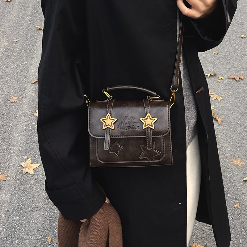 Forest style for women 2025 fashion trend crossbody versatile handheld small square bag