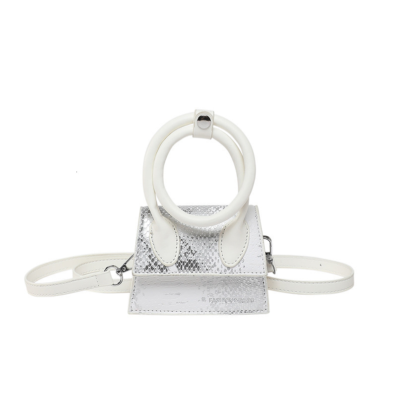 Designer Pack Snake Skin Pattern Handheld Mini For Women New Summer Trendy Small Square Bag With One Shoulder Free Shipping