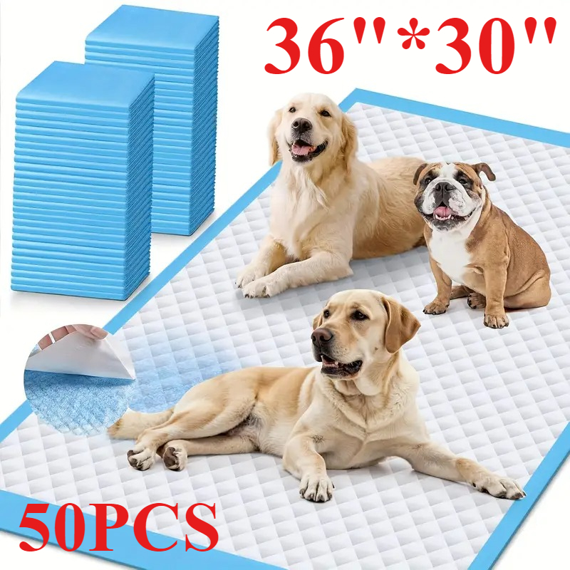 Extra-Large Super-Absorbent Disposable Dog Pee Pads - Pack of 50 for Rapid Drying & Leaky Protection