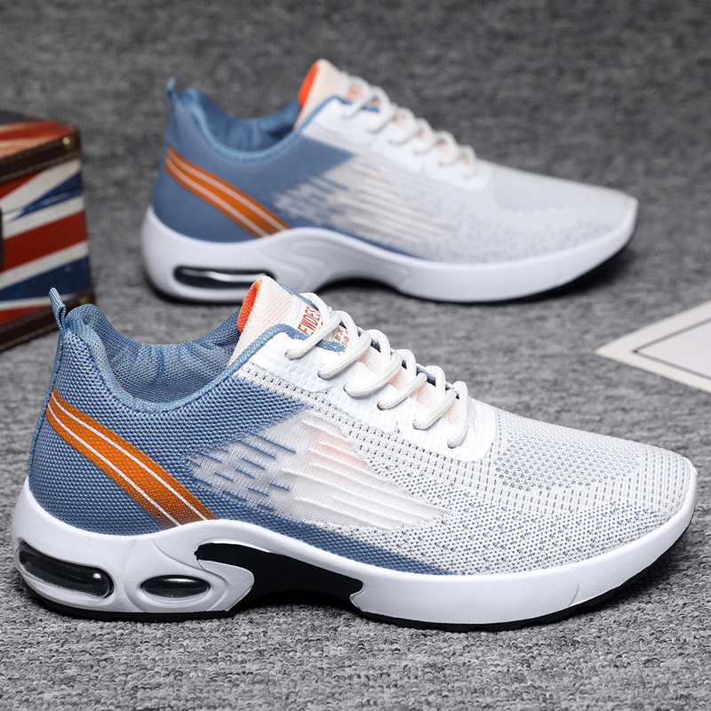 Men S Spring Air Casual Shoes Cushion Soft Bottom Sports Single Shoe Flyknit Shoes For Men Ddmysaturn