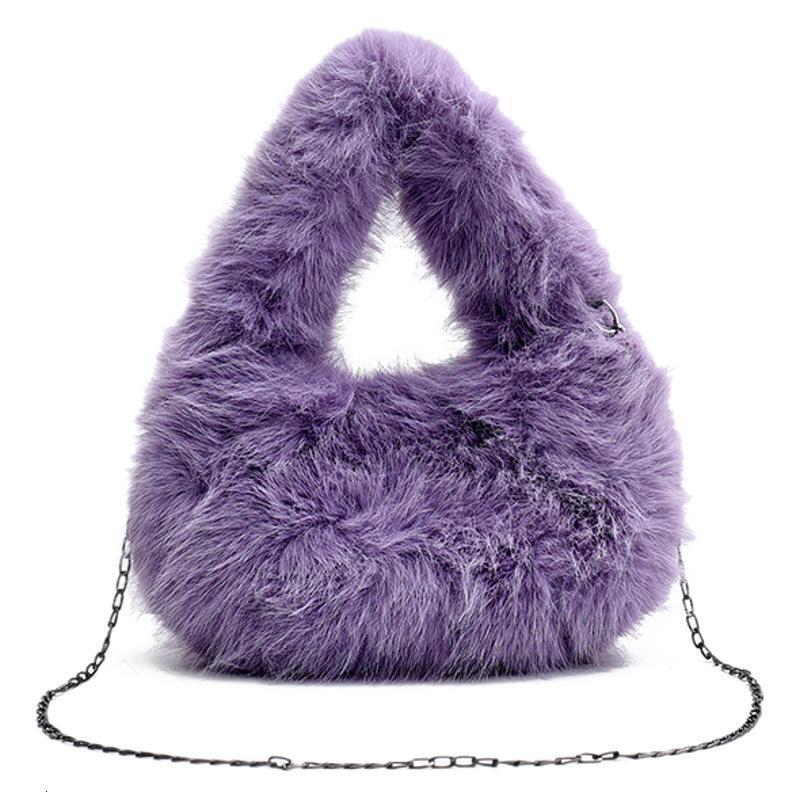 Handheld for women, new autumn and winter styles, fashionable this year, high-end feel, niche plush bags, handheld small bags