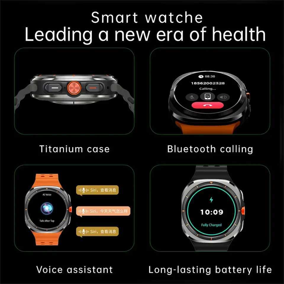 New Arrival LAXASFIT Watch 7 Ultra Smartwatch BT Talk HD AMOLED Screen Fitness Tracker Health Monitoring Smartwatch for Android IOS O250513