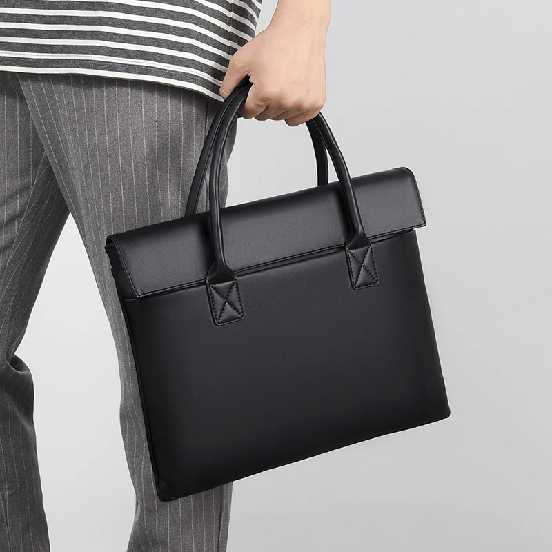 Large Capacity Laptop Bag - Stylish and durable briefcase with multiple compartments for daily essentials and laptop accessories 250512