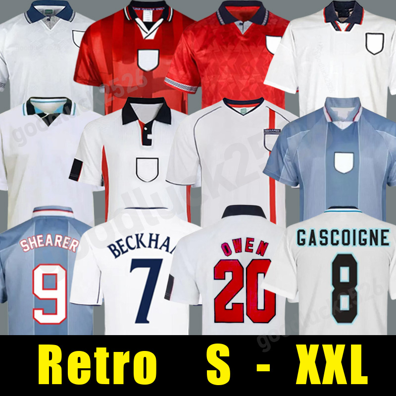 1998 EnGlAND soccer jerseys 2002 retro shirts Euro SHEARER OWEN 1982 1990 1994 1996 2006 2013 ROONEY GERRARD LAMPARD GERRARD Football shirts 2010 2012