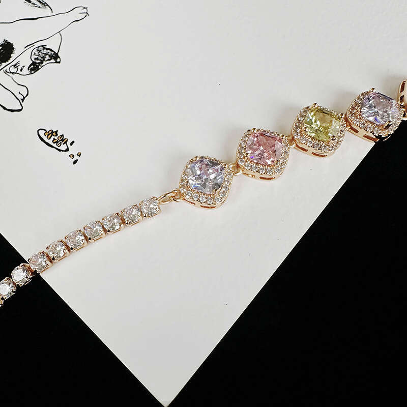 new style fashionable trendy accessories womens creative simple copper zircon bracelet