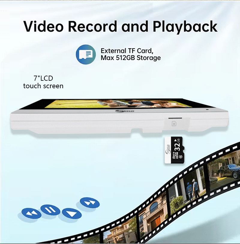 Anjielo Video Door Phone Call Intercom System Doorbell 7 inch Screen 1080P Smart Tuya IPS Wifi Villa Video Intercom for Home