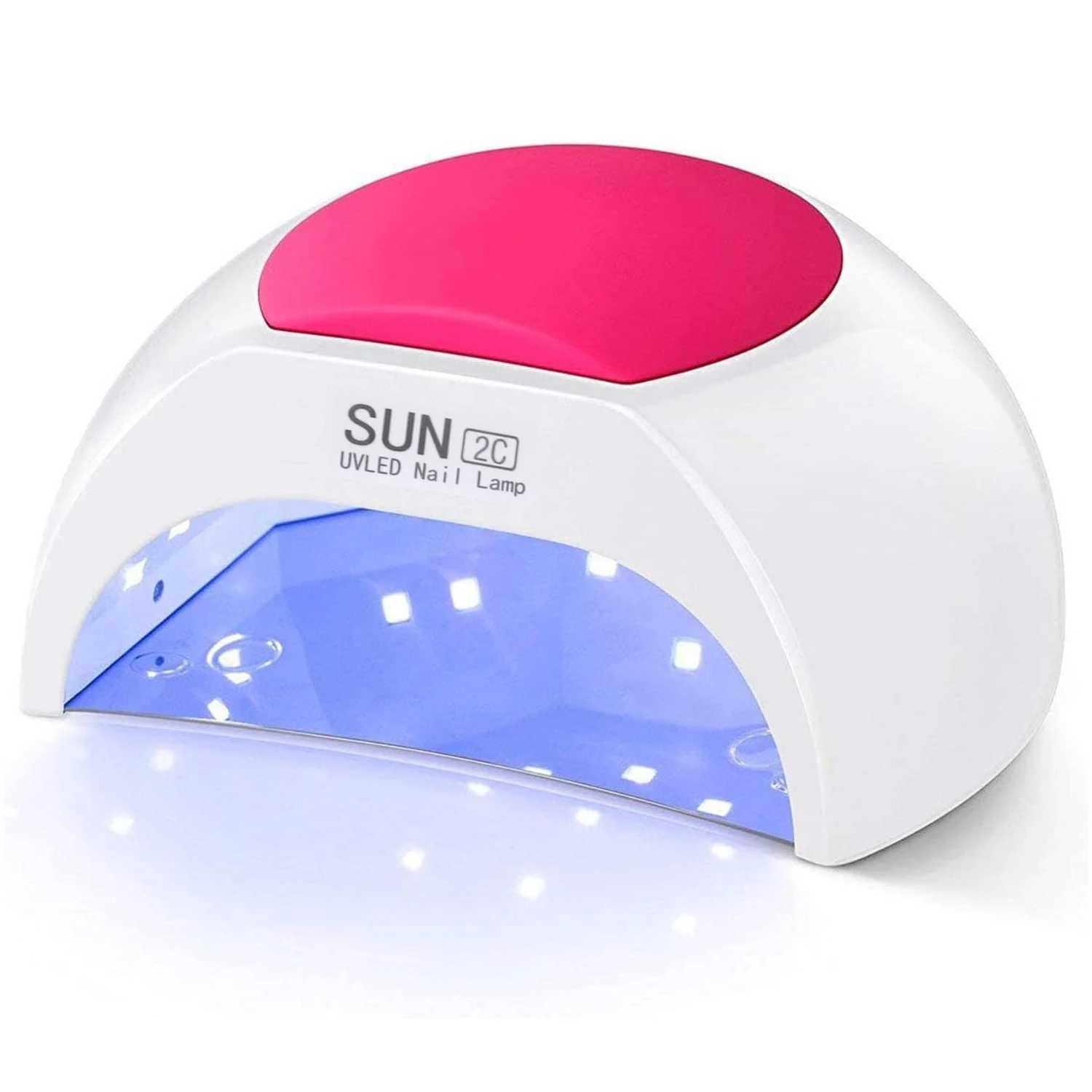 YIKOOLIN 48W UV Light for Nails UV LED Nail Lamp with 4 Timer Settings Curing Compatible with All Gel Polish Nail Art Gel Dryer W250513