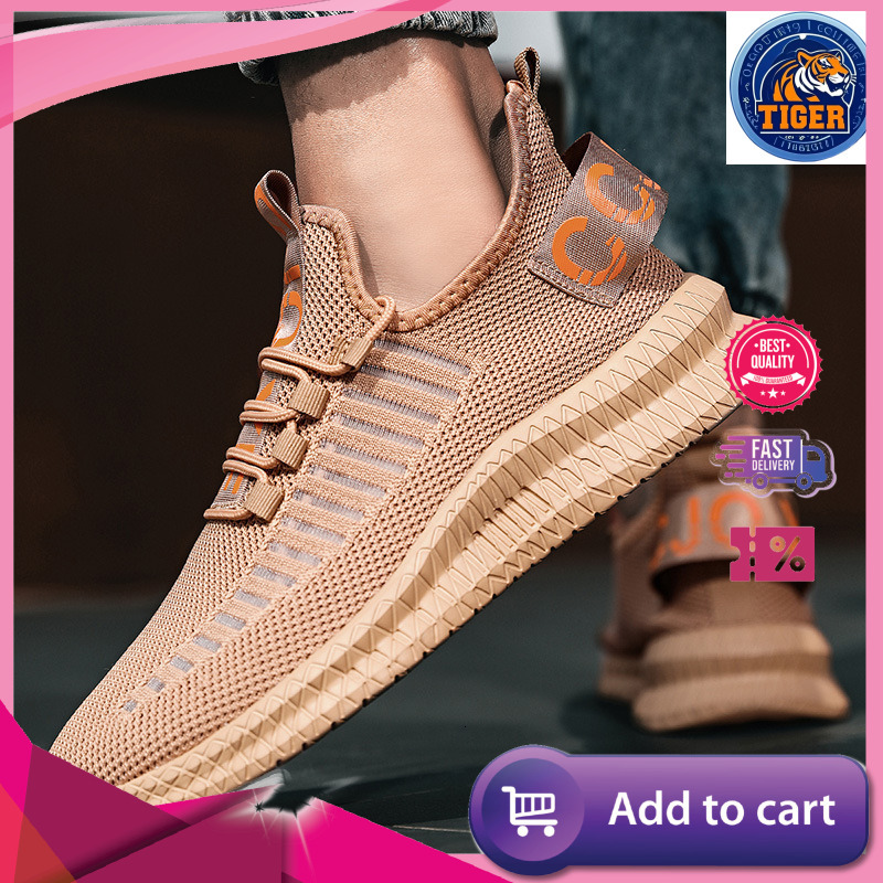 Ddmytiger Summer Youth Board Mesh Men S Flyknit Large Casual Student Sports Running Shoes Outdoor Shoes