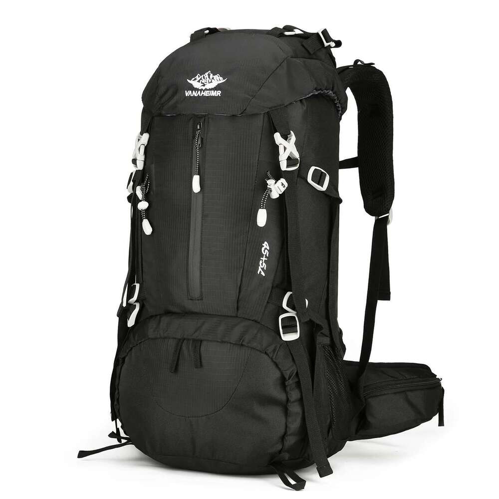50L Hiking Waterproof Camping Backpack Rain Cover Travel Day Pack w Shoe Compartment for Outdoor Backpacking Climbing