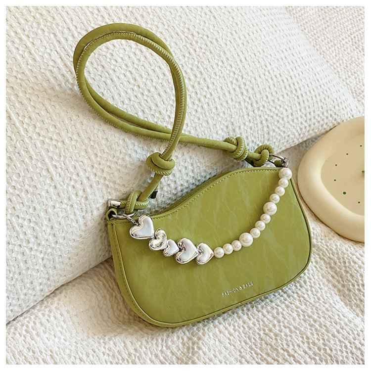 Premium Pearl Chain Underarm for Women 2024 Spring/Summer New Collection Niche Crossbody Candy Color Fashion Shoulder Bag