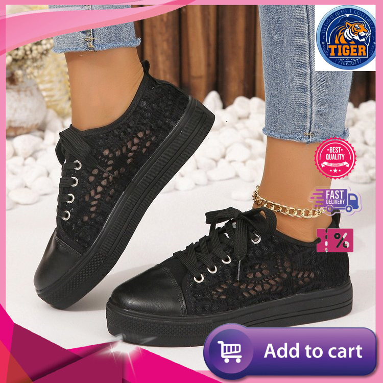 Ddmytiger New Plus Size Women S Summer Flat Casual Single With Hollowed Out Breathable White Shoes Sports Outdoor Shoes