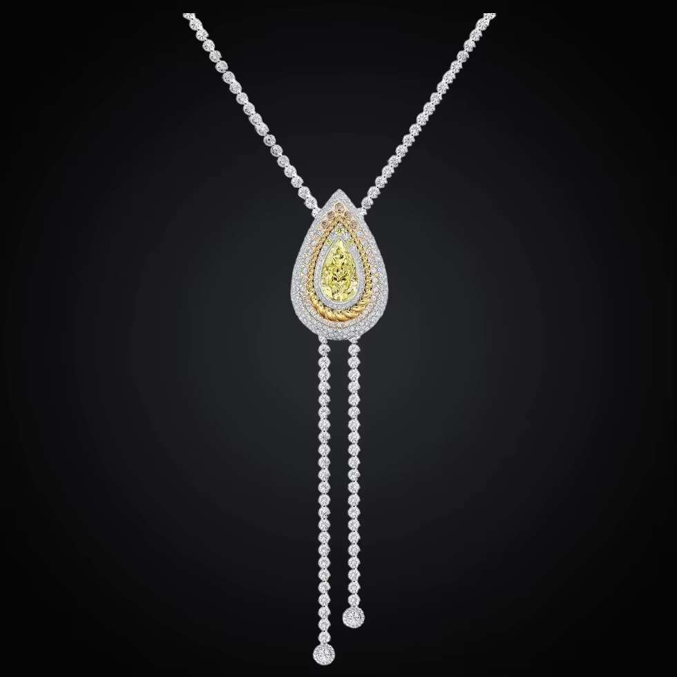 Jewelry manufacturer contracts to manufacture high-precision handmade women's sier pyroxene pendant necklaces