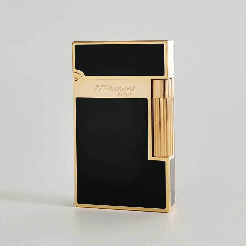 JT Dunant Lighters Natural Lacquer Line 2 Gas Metal Ping Sound Memorial Man Gift Handmade D Brand Limited Edition Y250513