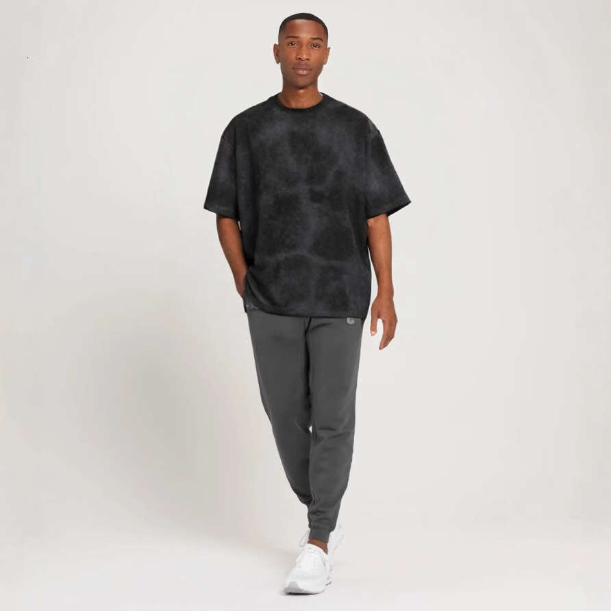 90s 240g combed close knit wool super smooth tie dye men's Harajuku T-shirt