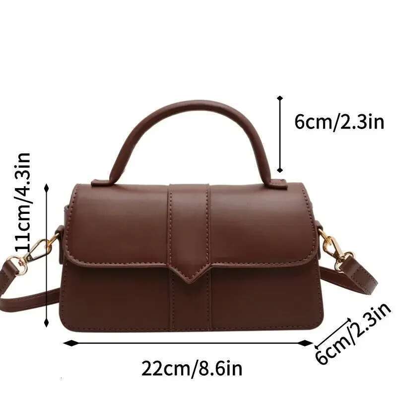 Pu Leather Shoulder For Women Handbag - Fashion Crossbody Bags Vintage Underarm Bag Square Satchel (Black)