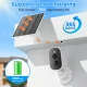 4MP WIFI solar outdoor battery monitoring camera night vision mini security home baby monitor