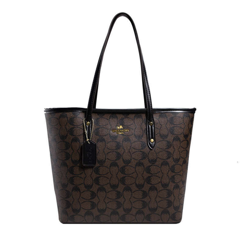 2025 Autumn/Winter New Handheld Large Capacity Tote One Shoulder Versatile Fashion Printed Shopping Style Women's Bag Travel