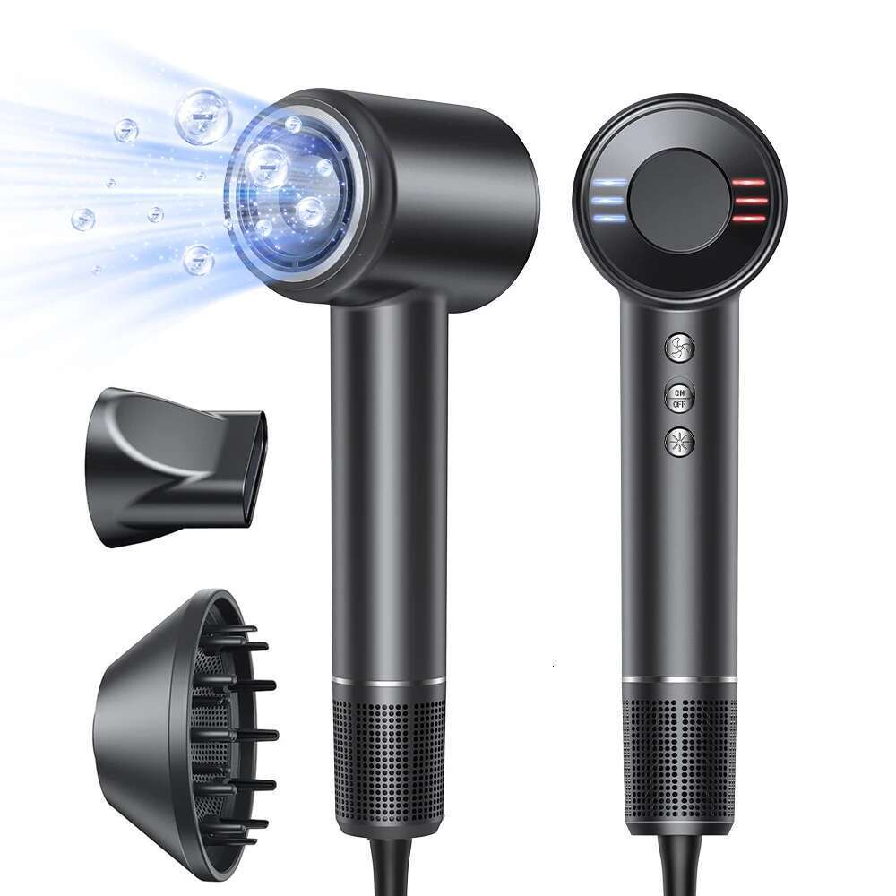 Electric High Speed Hair 120000Rpm Brushless Negative Ions Blow Dryer 1600W Super Powerful Wind Lownoise Salon Hairdryer