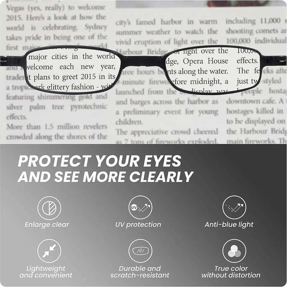 Mini Folding Reading Glasses Men Women Foldable Pocket Presbyopia Reader Hyperopia Eyewear diopter +1.0---+4.0 W250513